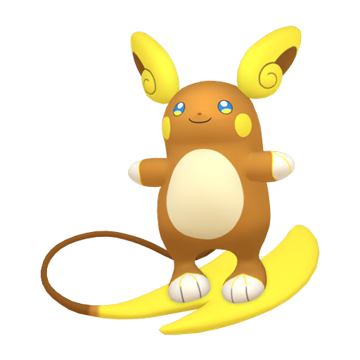 Raichu Alolan in Pokémon HOME