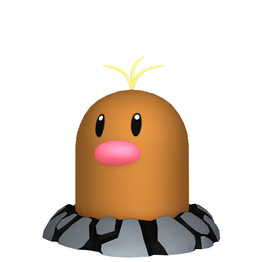 Diglett Alolan in Pokémon HOME