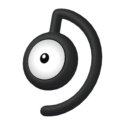 Unown D in Pokémon HOME