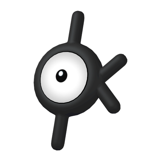 Unown K in Pokémon HOME