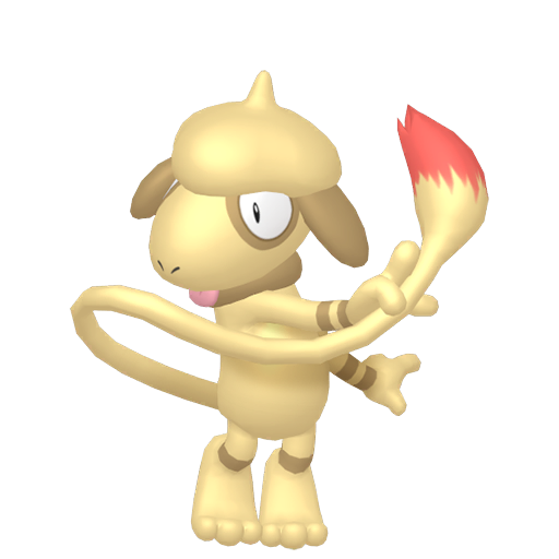 Shiny Smeargle sprite from Pokemon Home