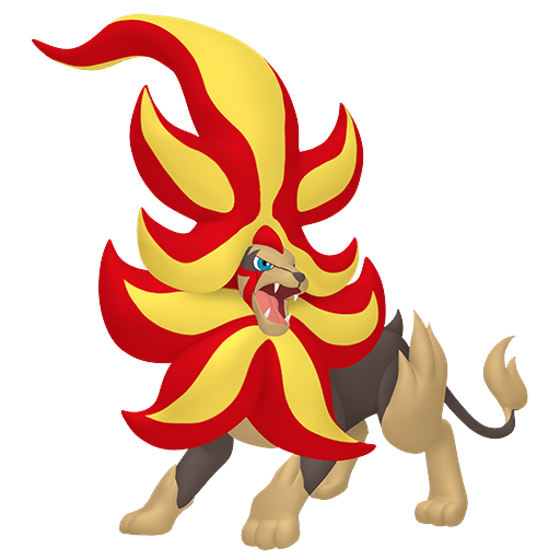 Pyroar Mega in Pokémon HOME
