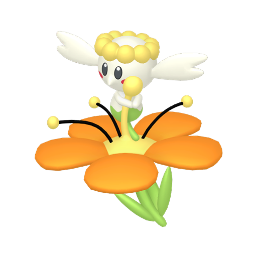 Flabébé Orange Flower in Pokémon HOME