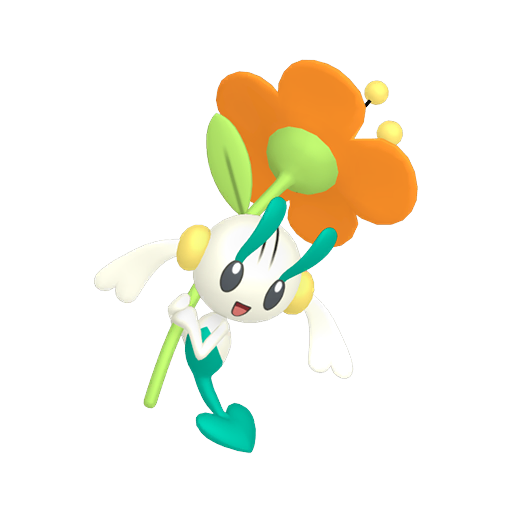 Floette Orange Flower in Pokémon HOME