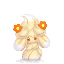 Alcremie Caramel Swirl Flower in Pokémon HOME