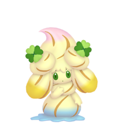 Alcremie Rainbow Swirl Clover in Pokémon HOME