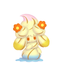 Alcremie Rainbow Swirl Flower in Pokémon HOME