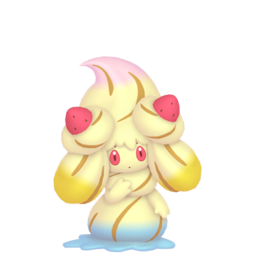 Alcremie Rainbow Swirl Strawberry in Pokémon HOME