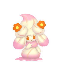 Alcremie Ruby Swirl Flower in Pokémon HOME