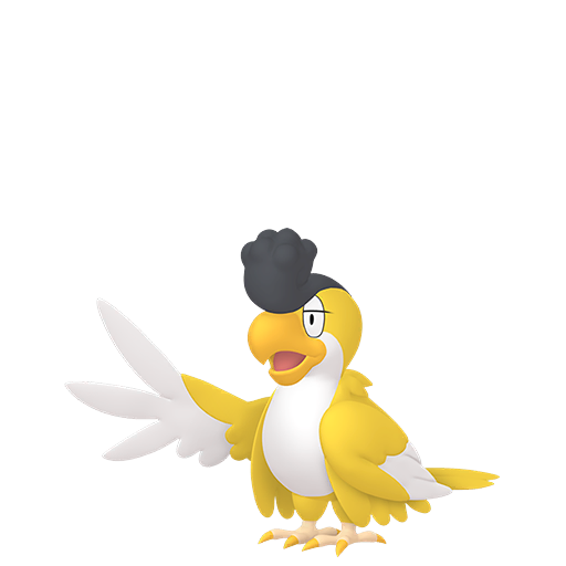 Squawkabilly Yellow Plumage in Pokémon HOME