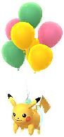 Pikachu in the Flying 01 costume