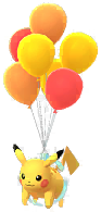 Pikachu in the Flying Okinawa costume