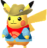 Pikachu in the Fossil 2026 costume