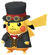 Pikachu in the Gofest 2025 Goggles Red costume