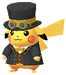 Pikachu in the Gofest 2025 Goggles Yellow costume