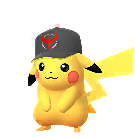 Pikachu in the Gofest 2026 Cap Red costume