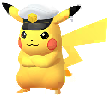 Pikachu in the Horizons costume