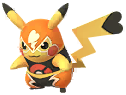 Pikachu in the Vs 2019 costume