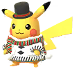 Pikachu in the Winter 2020 costume