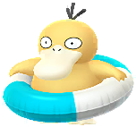 Psyduck in the Swim 2025 costume