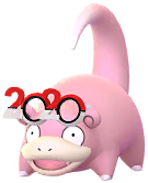 Slowpoke in the 2020 costume