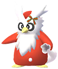 Delibird in the Winter 2020 costume