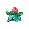 Ivysaur, Front, in Black & White