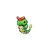 Caterpie, Front, in Black & White