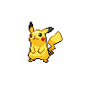 Pikachu, Front, in Black & White