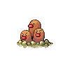 Dugtrio, Front, in Black 2 & White 2