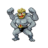Machamp, Front, in Black & White