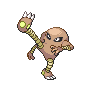 Hitmonlee, Front, in Black & White