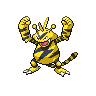 Electabuzz, Front, in Black & White