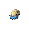 Omanyte, Front, in Black & White