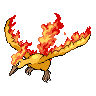 Moltres, Front, in Black & White