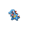 Totodile in Black & White