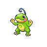 Politoed, Front, in Black & White