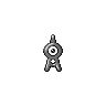 Unown A, Front, in Black 2 & White 2