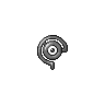 Unown C in Black & White
