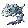 Steelix, Front, in Black & White