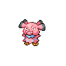 Snubbull, Front, in Black 2 & White 2