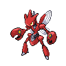 Scizor, Front, in Black & White