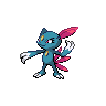 Sneasel, Front, in Black & White
