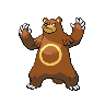 Ursaring, Front, in Black & White