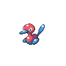 Porygon2, Front, in Black & White