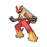 Blaziken in Black & White
