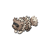 Zigzagoon, Front, in Black & White