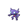 Sableye, Front, in Black & White