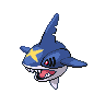 Sharpedo, Front, in Black & White