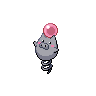 Spoink, Front, in Black & White